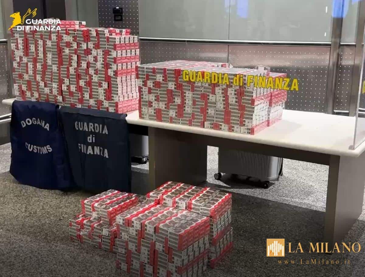 Malpensa: sequestrate oltre 2.000 stecche di sigarette di contrabbando, denunciati passeggeri