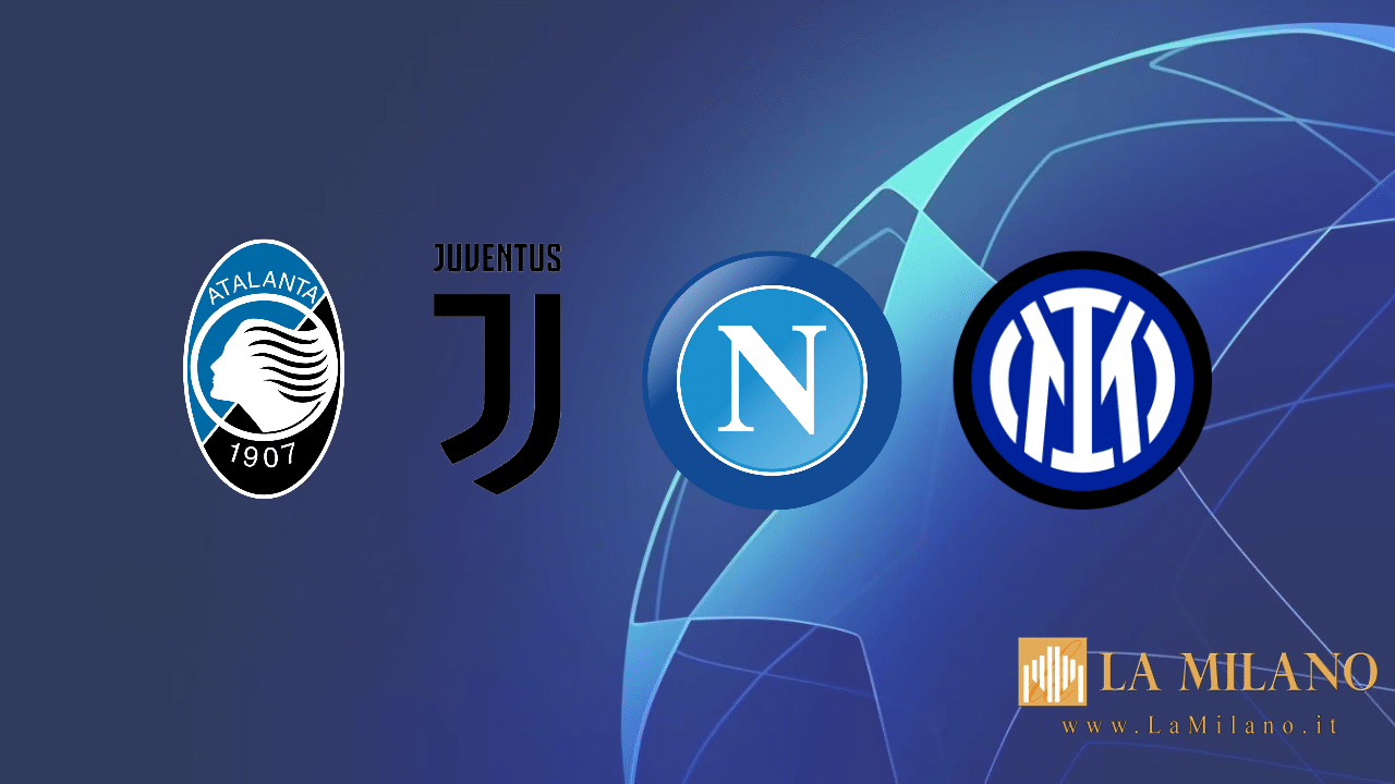 Champions League: ecco tutte le avversarie delle italiane nella League Phase