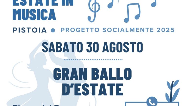 Gran Ballo d’Estate a Pistoia: musica e danze in Piazza del Duomo con la Smile Live Band
