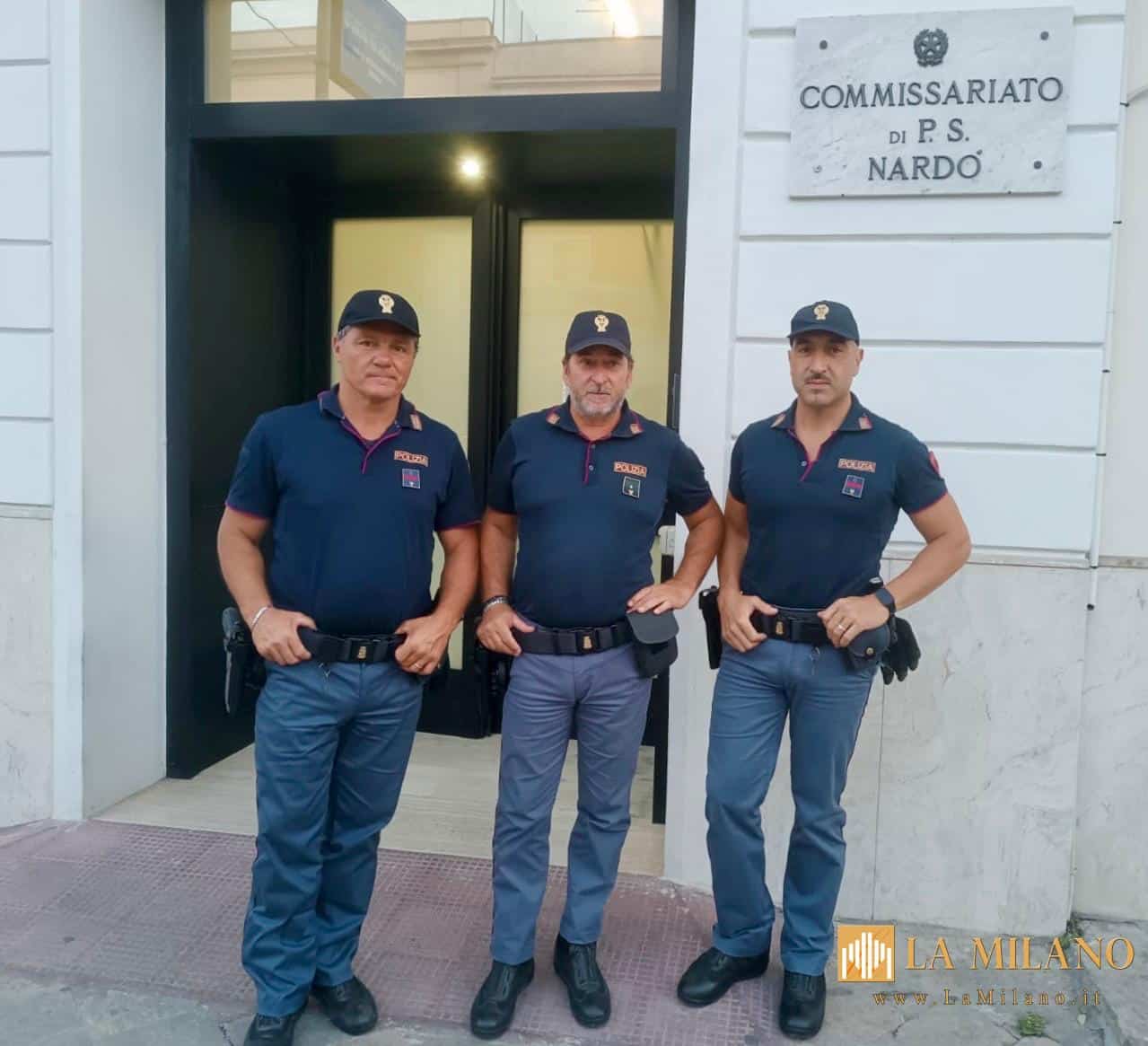 Nardò, tre poliziotti salvano un uomo dal suicidio: intervento provvidenziale della Polizia di Stato