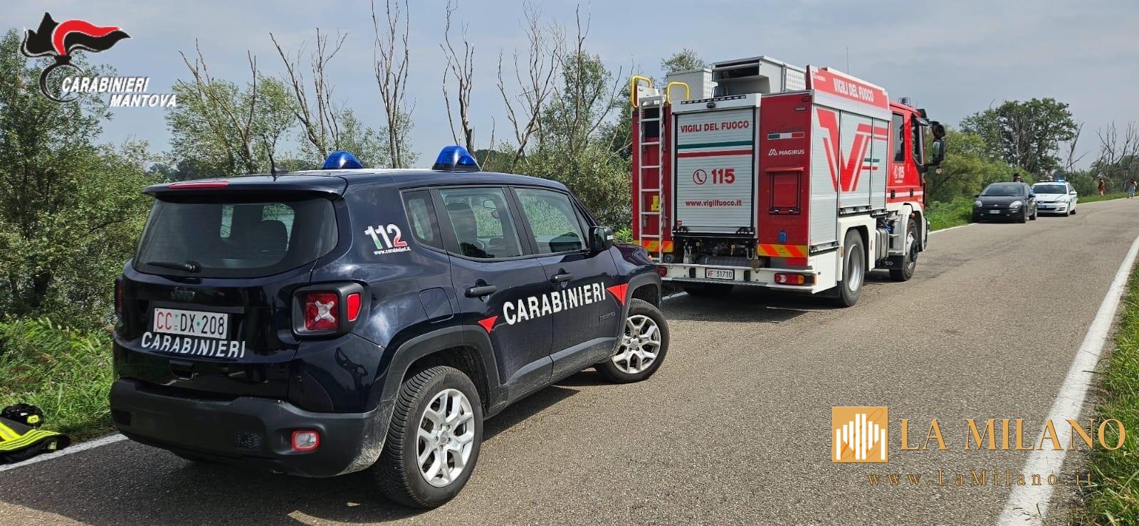 Tragico incidente a San Benedetto Po: auto finisce nel fiume, morti due anziani conviventi