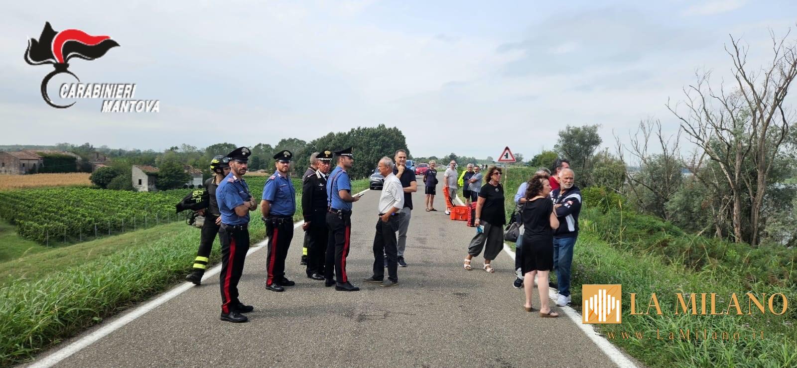 Tragico incidente a San Benedetto Po: auto finisce nel fiume, morti due anziani conviventi