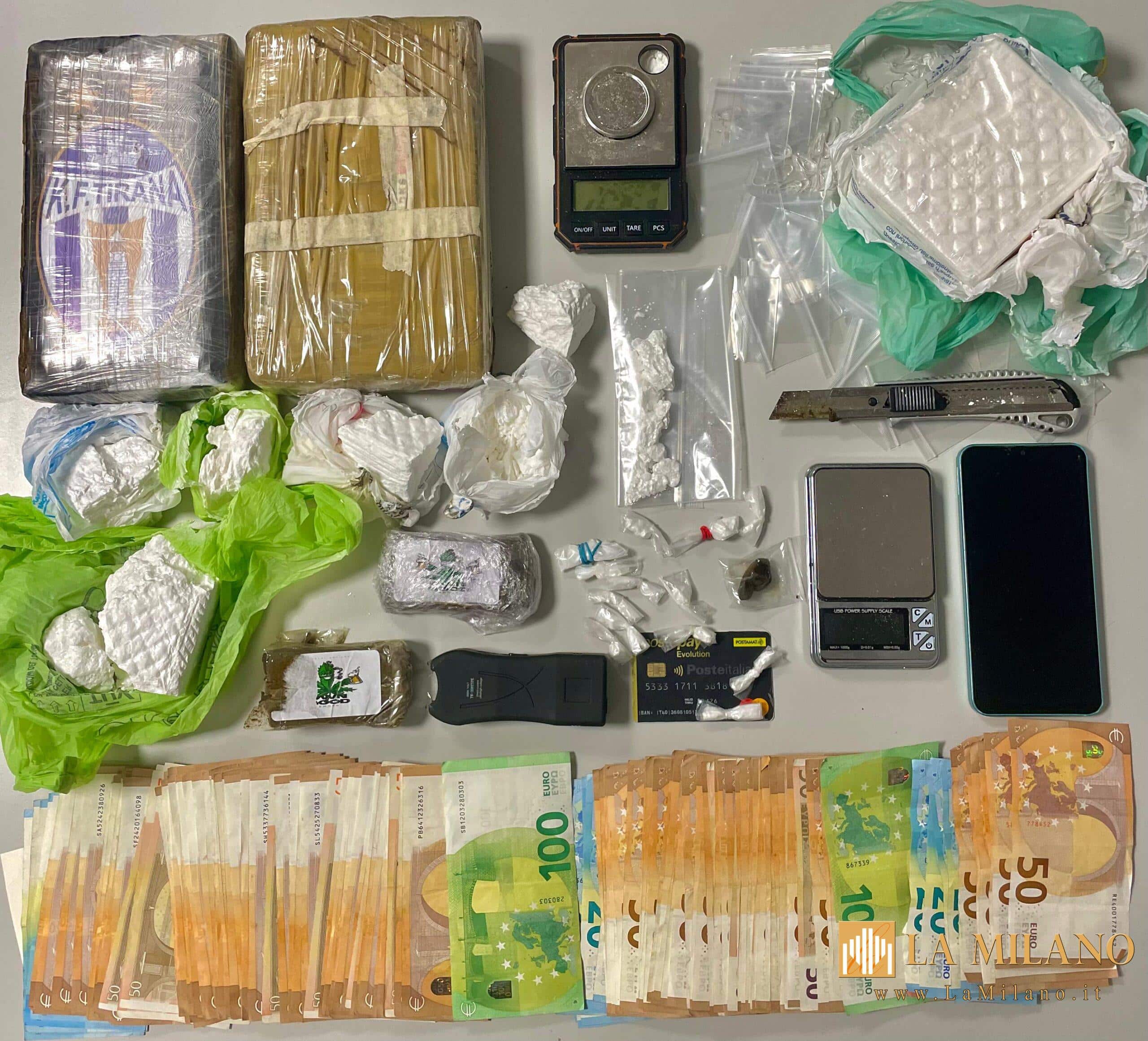 Brescia, arrestato spacciatore con 3 kg di cocaina e hashish: base operativa vicino alla stazione