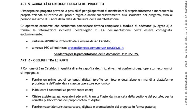 "Gemme di Sicilia": manifestazione d’interesse per artigiani e operatori del Nisseno