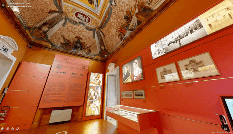 Pesaro Musei inaugura il Virtual Tour 3D di Palazzo Mosca, Rossini e Officine Benelli