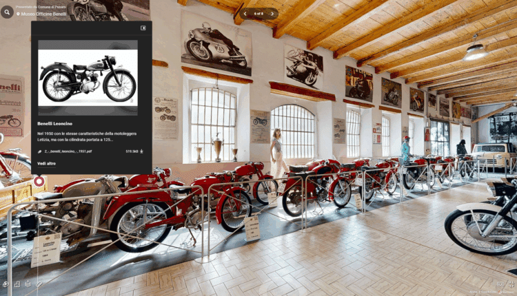 Pesaro Musei inaugura il Virtual Tour 3D di Palazzo Mosca, Rossini e Officine Benelli