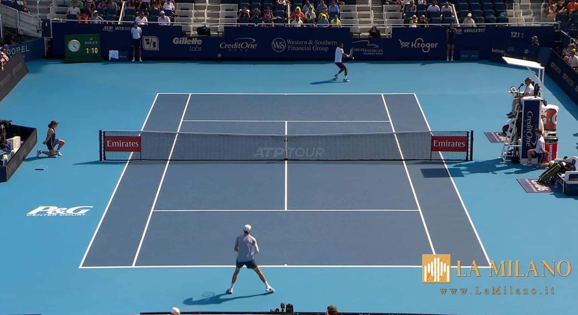 ATP Cincinnati: Sinner vince senza fatica contro Auger Aliassime e vola in semifinale.