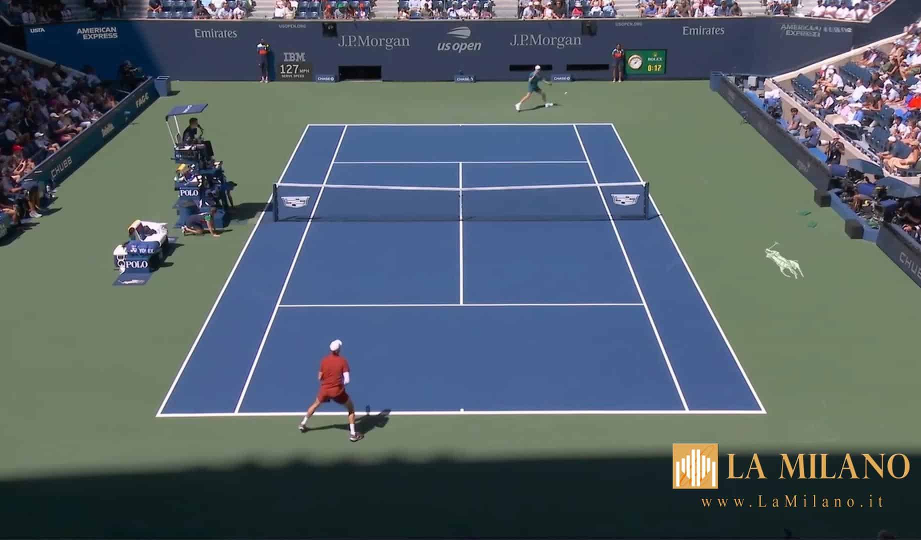 US Open: Sinner fatica, ma vince in quattro set contro Shapovalov e conquista gli ottavi