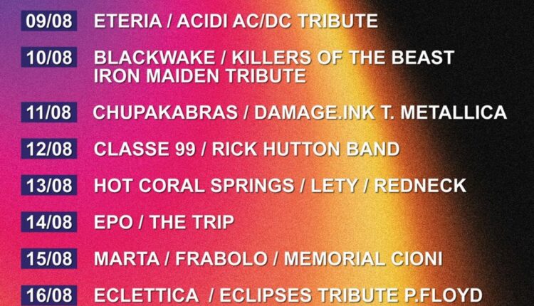 Food Rock Livorno 2025: 10 giorni di musica, street food e spettacolo alla Rotonda di Ardenza