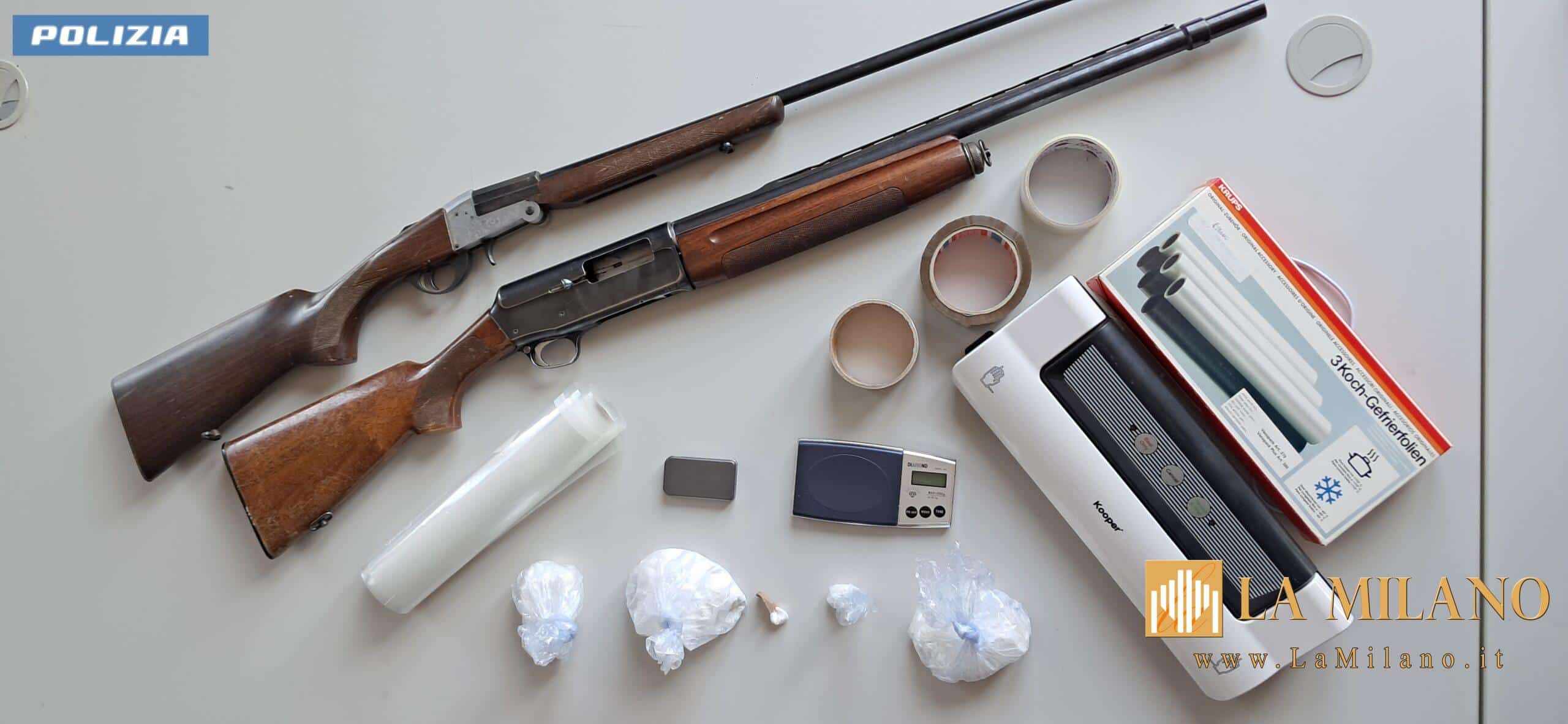 Ravenna, arrestato soggetto con 366 gr di cocaina e 2 fucili rubati