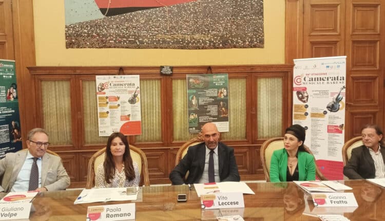 Bari, presentata l’84ª Stagione 2025-2026 della Camerata Musicale Barese