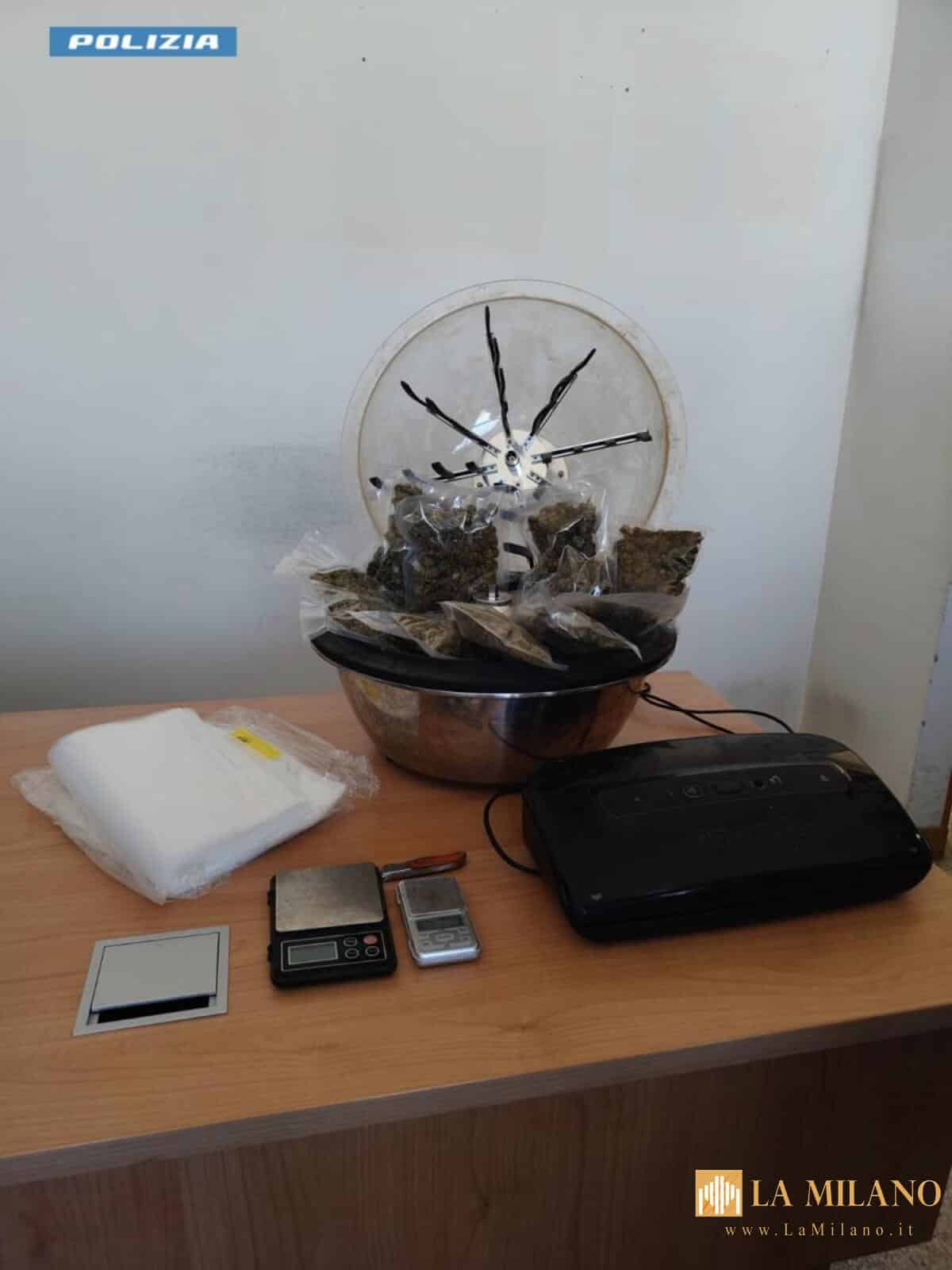Brindisi: padre e due figli arrestati per spaccio, sequestrati oltre 500 grammi di marijuana