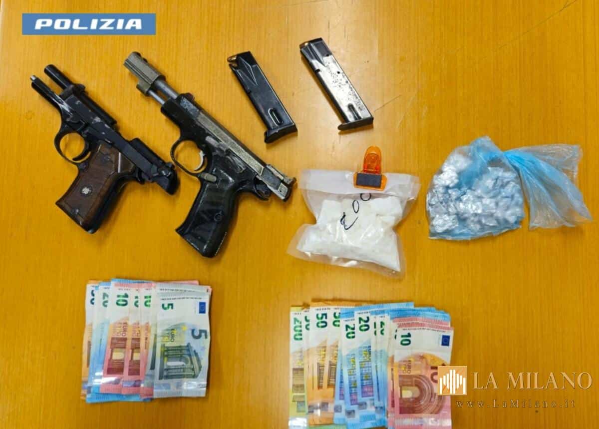 Rozzano, droga e armi in casa: 36enne arrestato dalla Polizia di Stato