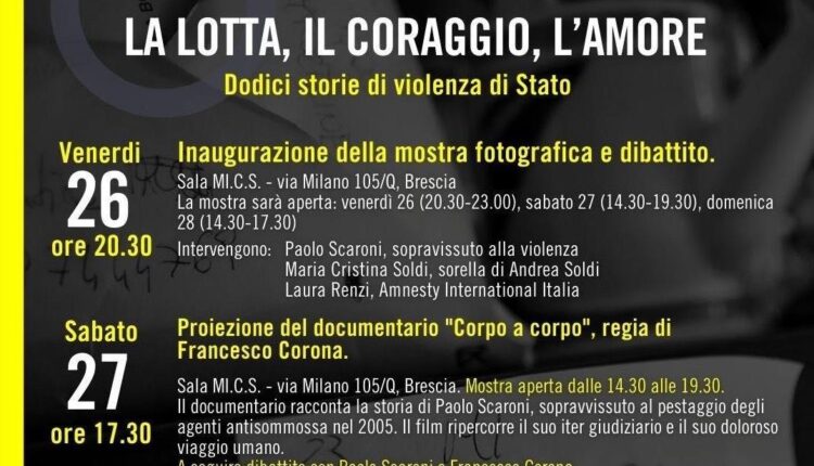 Amnesty International a Brescia: Dodici storie di violenza di Stato