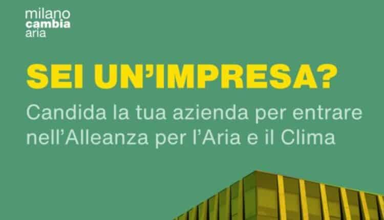Milano lancia il bando per l’Alleanza per l’Aria e il Clima: imprese invitate a partecipare