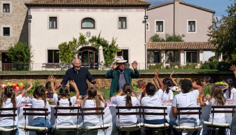 Al Bano e Mogol con i bambini di Caivano e Antoniano per la candidatura UNESCO della Cucina Italiana