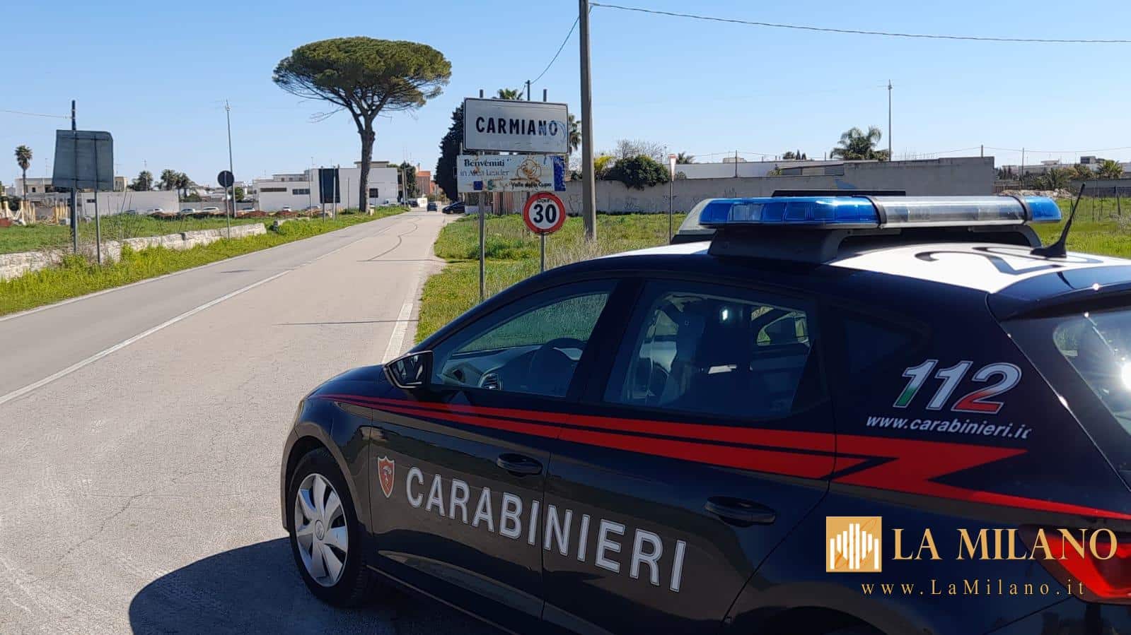 Carmiano, 39enne ai domiciliari per maltrattamenti in famiglia: violato il divieto di avvicinamento