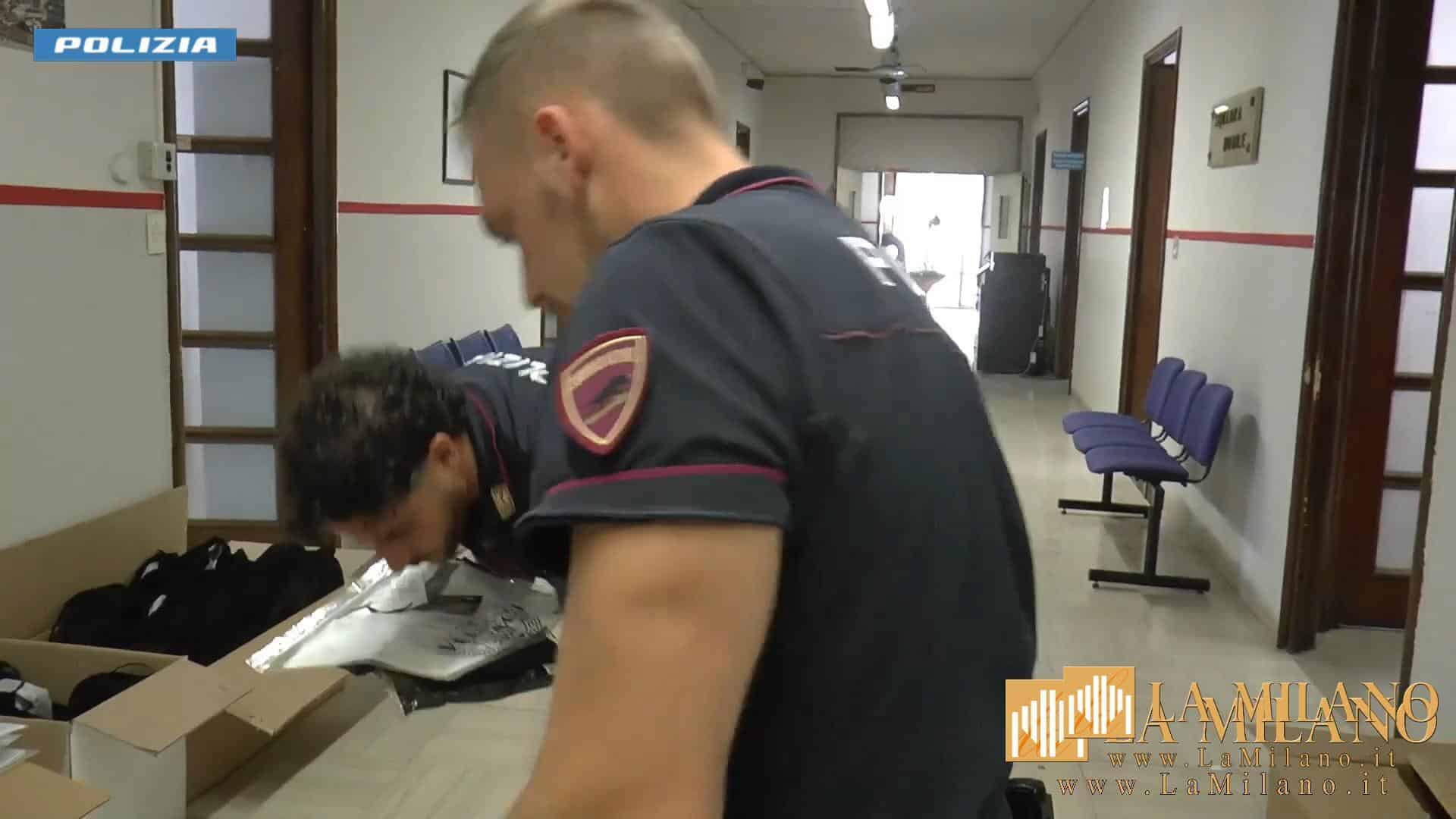 Maxi-furti nel magazzino novarese di un brand di lusso: 9 misure cautelari eseguite dalla Polizia di Stato