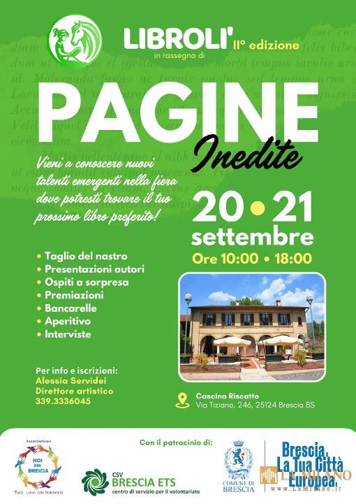 Torna “Librolì”: due giorni per scoprire autori emergenti alla Cascina Riscatto