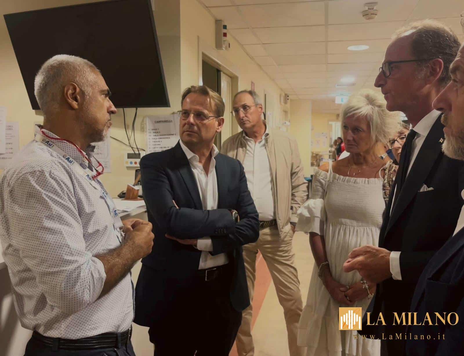 Imperia, l'assessore regionale alla Sanità Massimo Nicolò visita il Pronto Soccorso dopo aggressione al personale sanitario