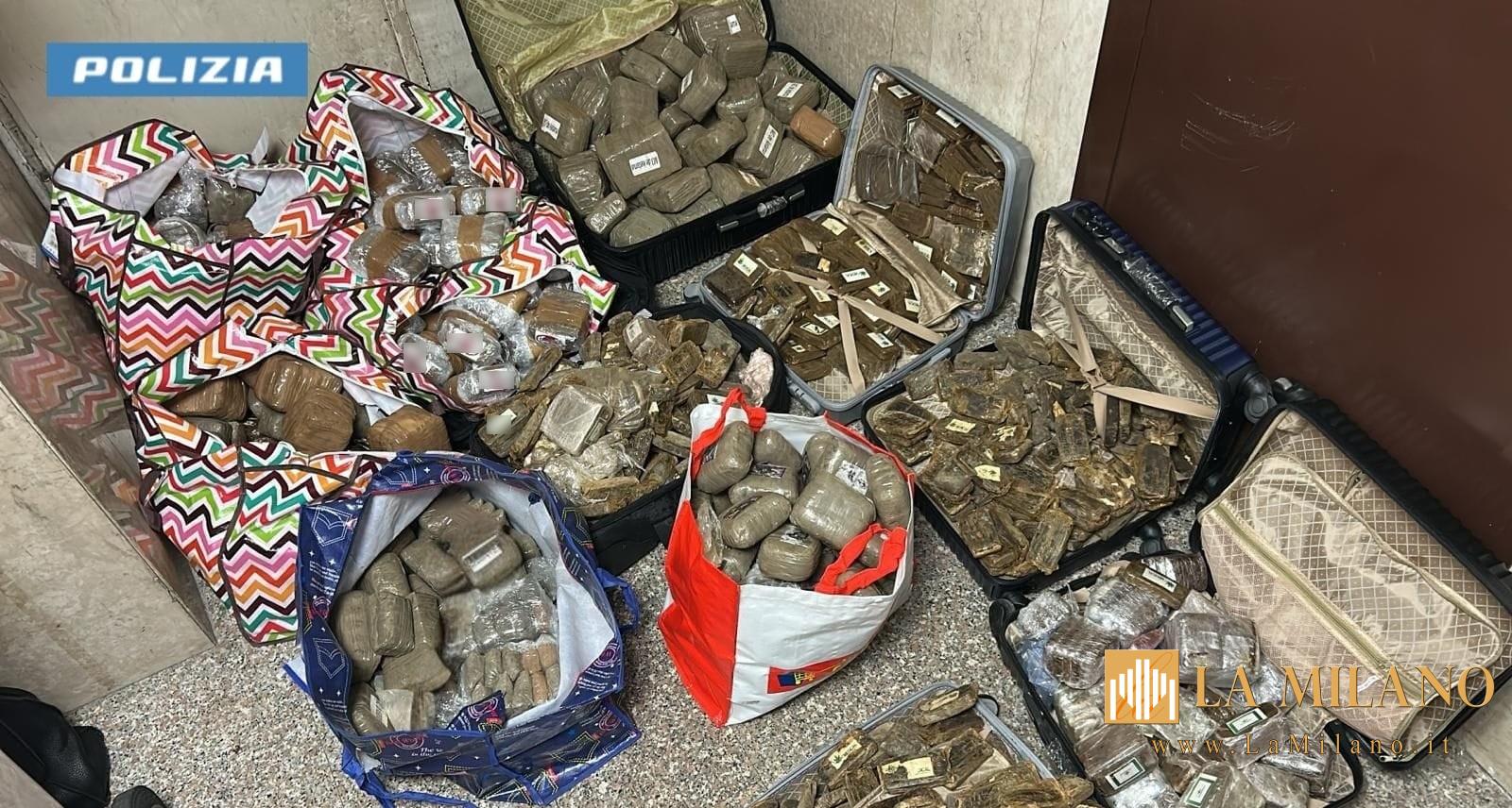 Milano, maxi sequestro di hashish tra Turbigo e Robecchetto: arrestati 2 uomini con 222 chili di droga