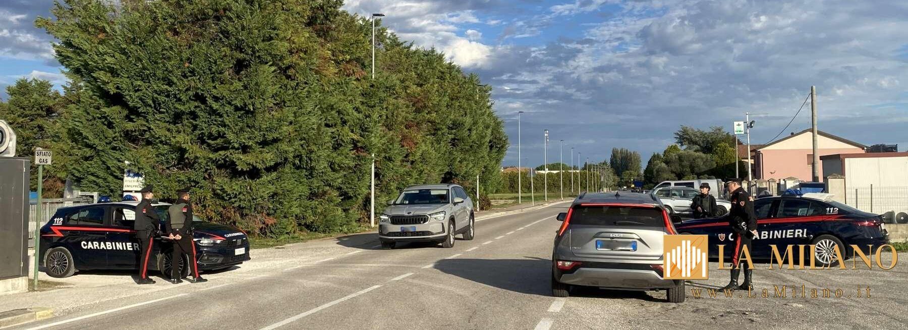 Riva Del Po: controlli “ad alto impatto” dei Carabinieri, scattano sanzioni, denunce e sequestri.