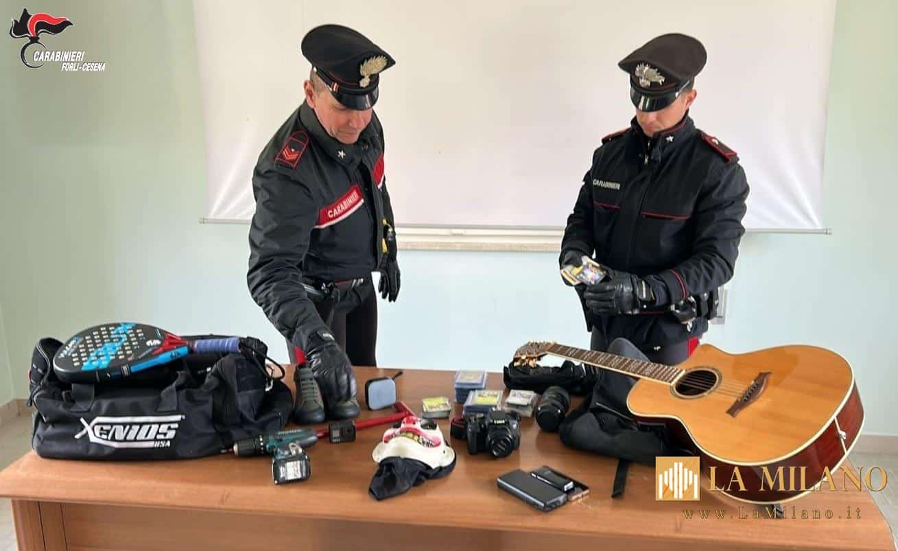 Cesenatico, scoperta “base” di ladri in una villetta: i Carabinieri denunciano 4 soggetti per furti e ricettazione