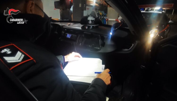 Campi Salentina: controlli straordinari dei Carabinieri per alcol, droga e sicurezza sul lavoro.