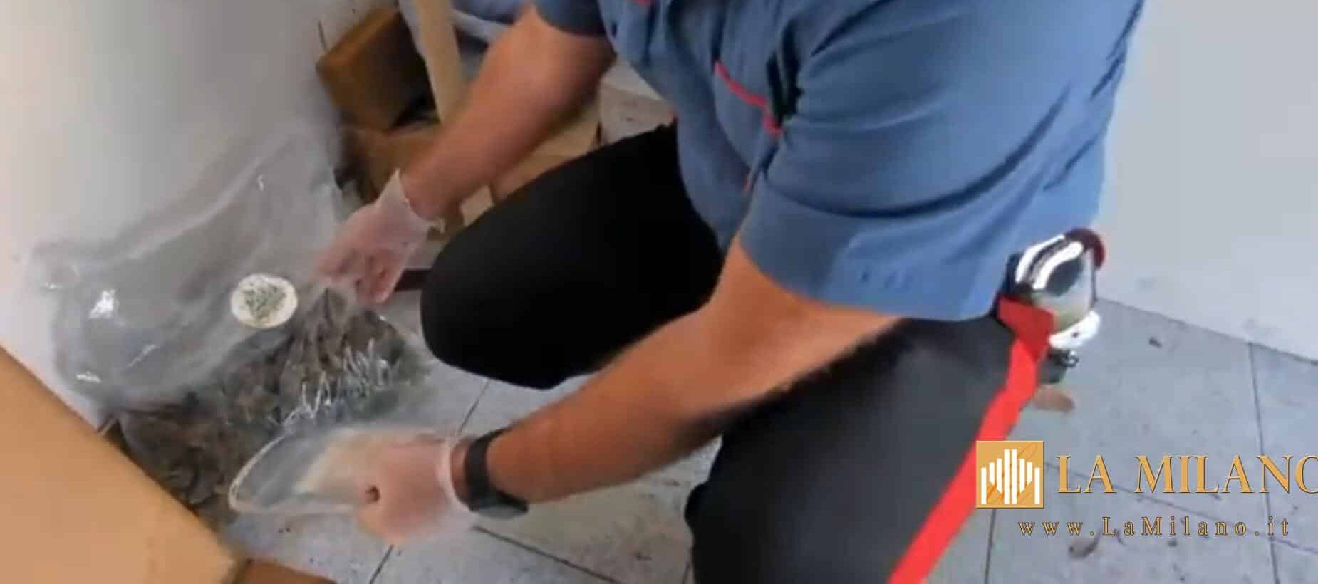 Pedara: 47enne sorpreso con marijuana e hashish, arrestato dai Carabinieri.