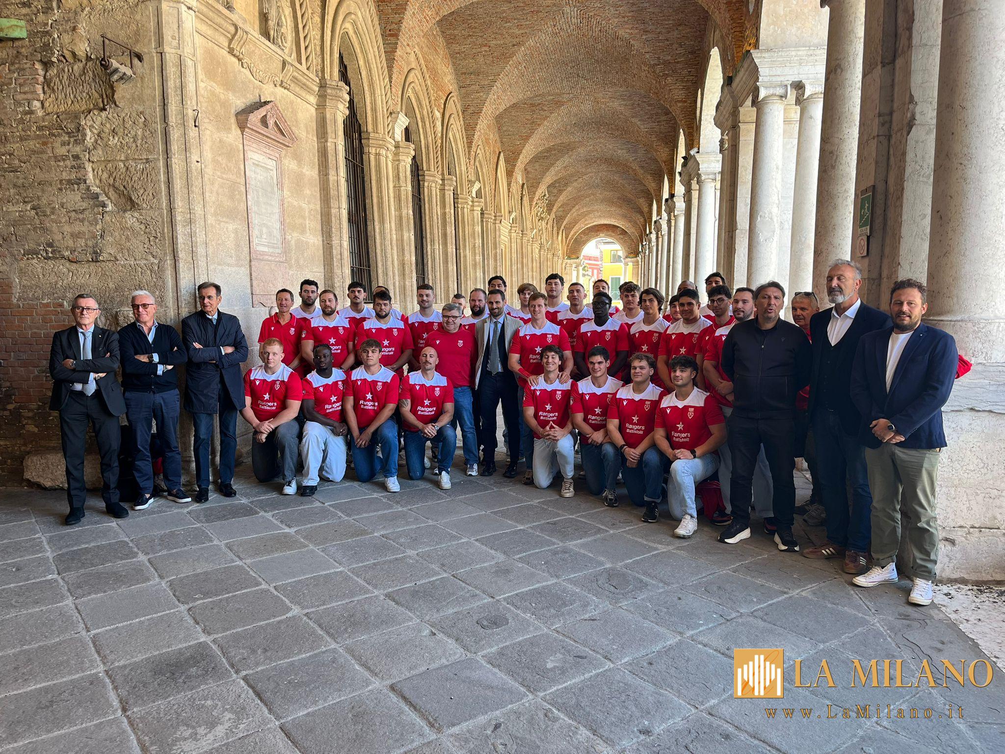 Rugby Rangers Vicenza ASD: presentata la prima squadra a Palazzo Trissino in vista della nuova stagione