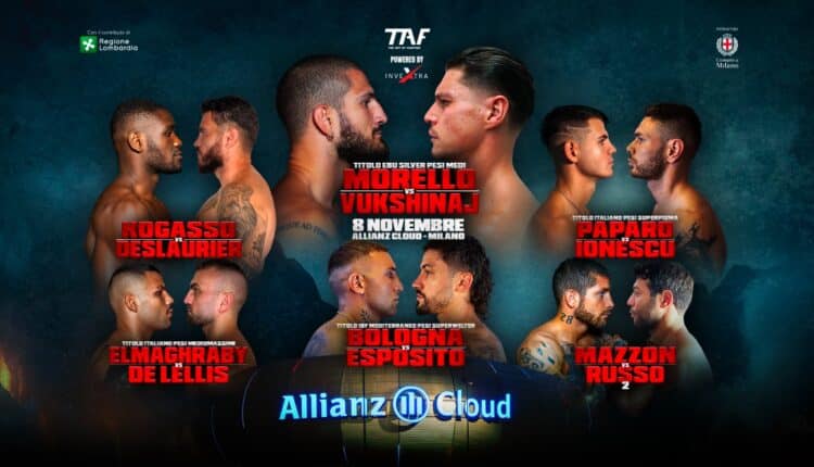 TAF 11 torna all’Allianz Cloud: grande boxe e quattro titoli in palio