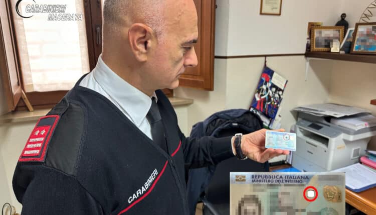 Macerata, 2 interventi dei Carabinieri in poche ore: scoperta carta d’identità manomessa e salvata una giovane dai binari