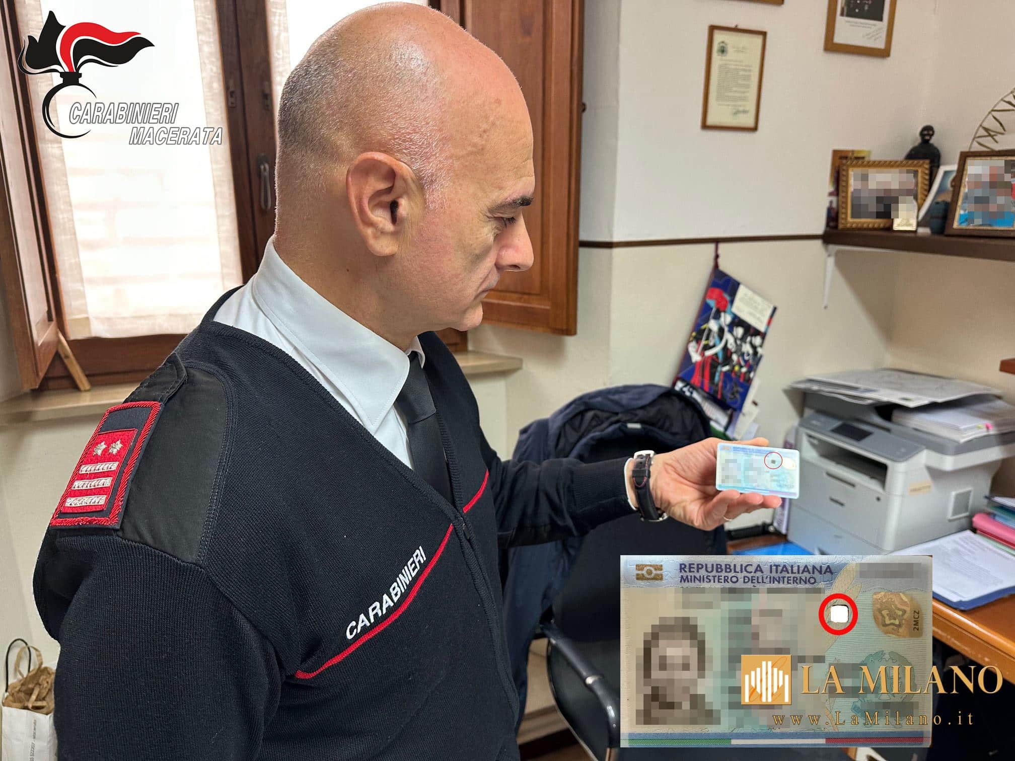 Macerata, 2 interventi dei Carabinieri in poche ore: scoperta carta d’identità manomessa e salvata una giovane dai binari