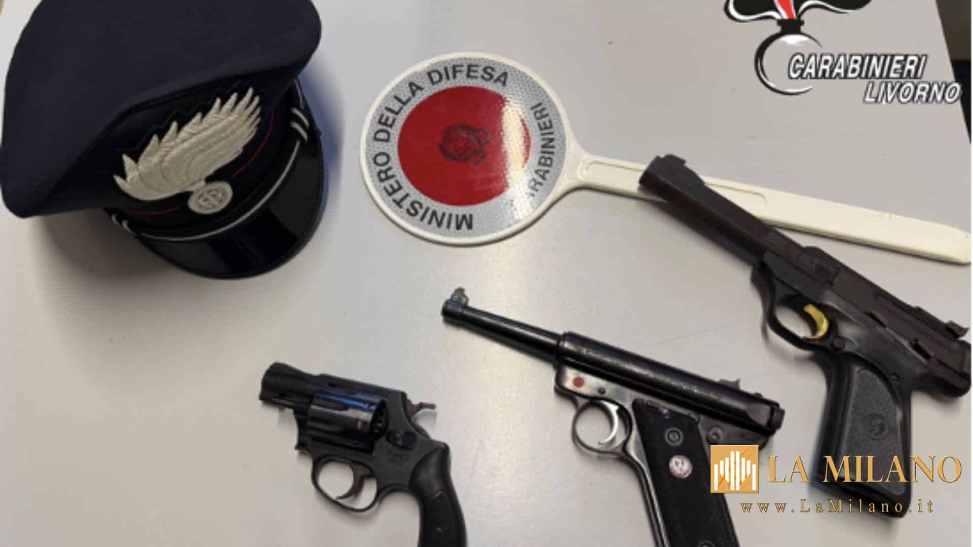 Rosignano Marittimo: controlli dei Carabinieri ai detentori di armi, due persone denunciate per violazioni delle norme di settore