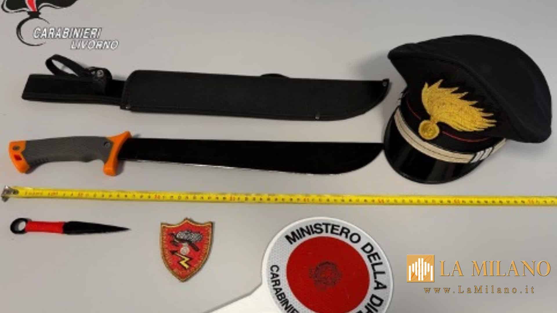 Livorno, lite in centro per le deiezioni del cane: 20enne estrae un machete, denunciato dai Carabinieri