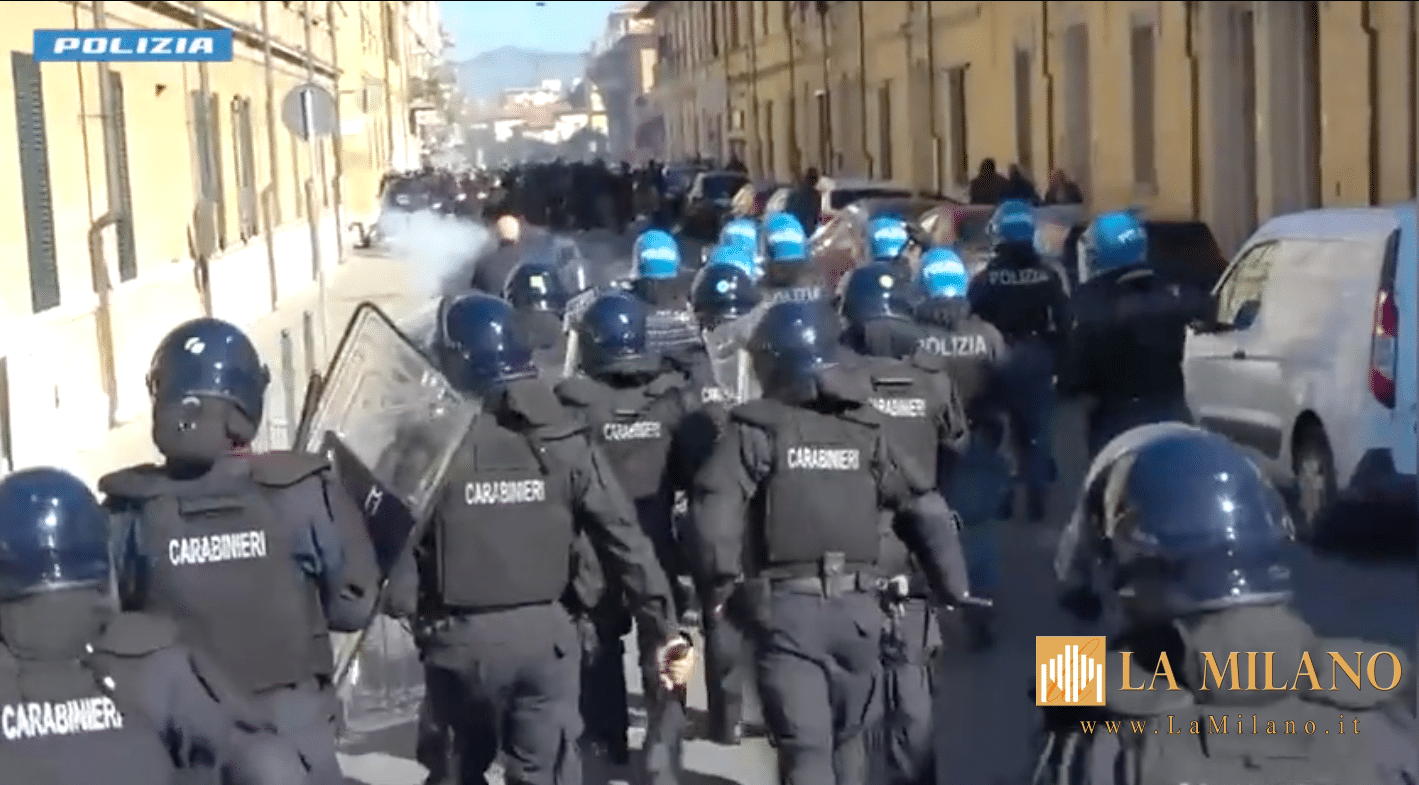 Scontri prima di Pisa–Verona: cinque ultrà arrestati dalla Polizia di Stato per rissa e possesso di armi improprie
