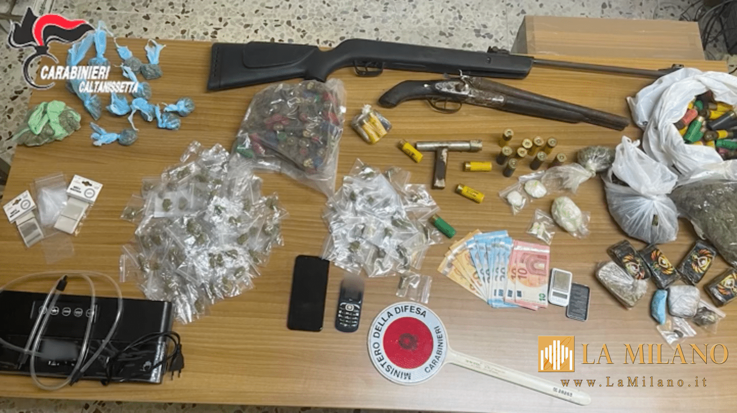 Niscemi, droga e armi nascoste in un casolare: arrestato un 23enne dai Carabinieri