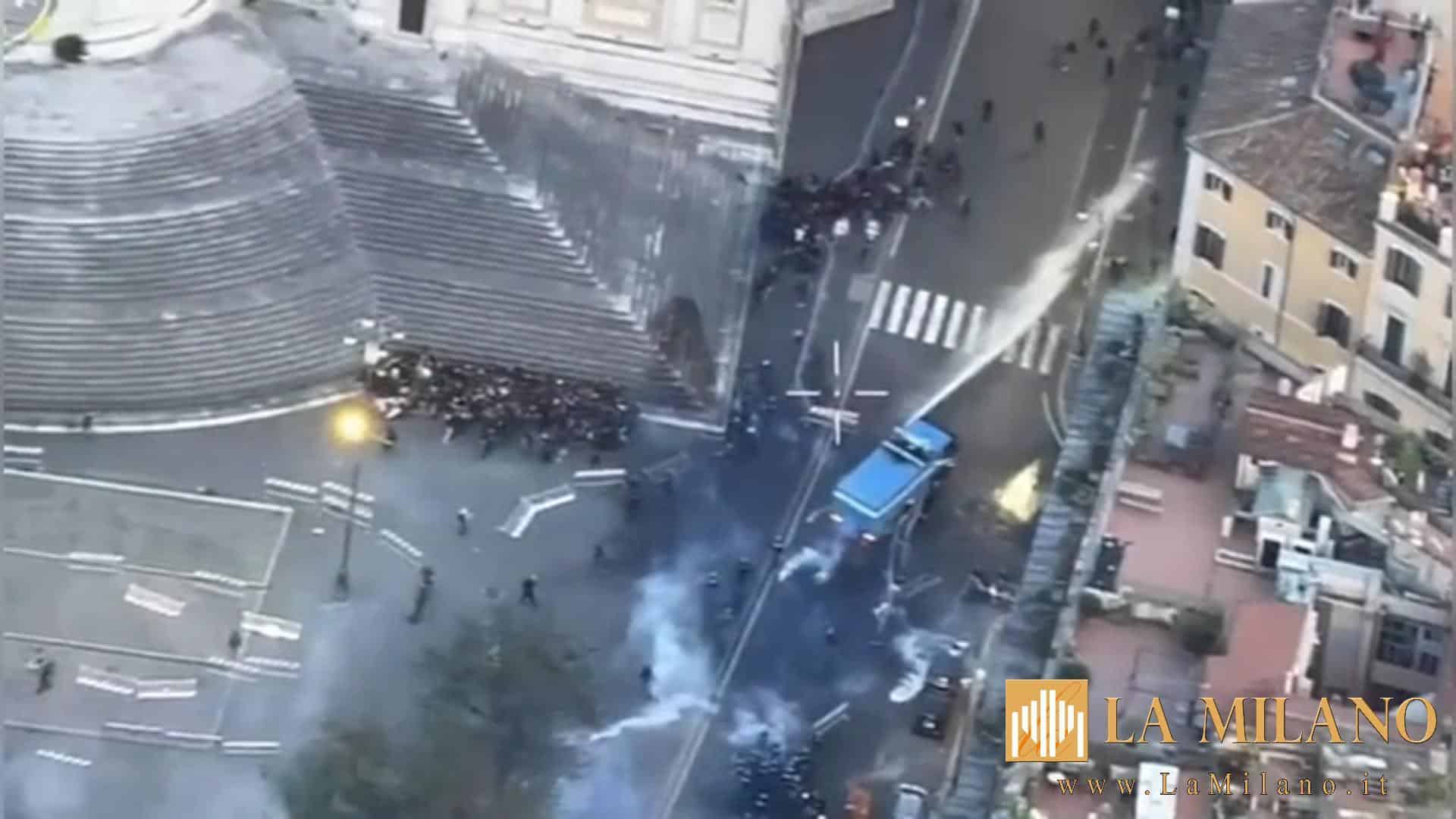 Roma, scontri al corteo per la Palestina: idranti, lacrimogeni e oltre 200 identificati