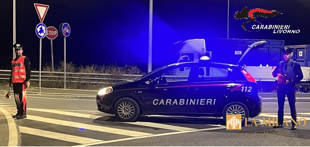Cecina, controlli dei Carabinieri: 7 denunciati e 5 segnalati per droga. Oltre 120 persone identificate