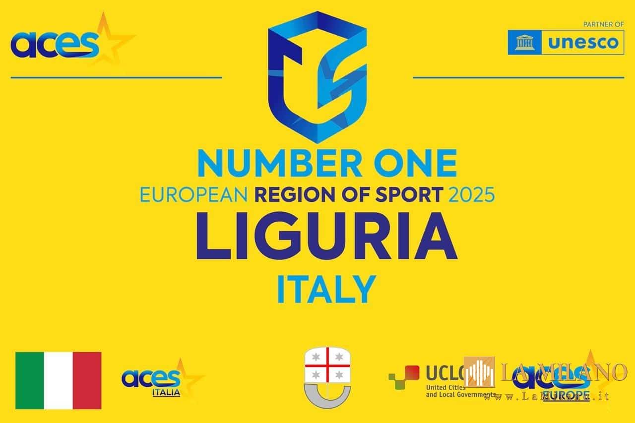 La Liguria incoronata “Best European Region of Sport 2025” da ACES Europe