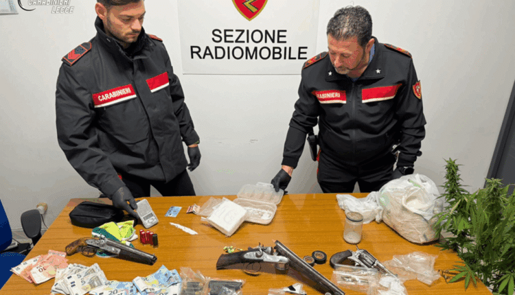 Lecce, smantellata rete di spaccio a Veglie: 4 arresti e sequestro di droga e armi