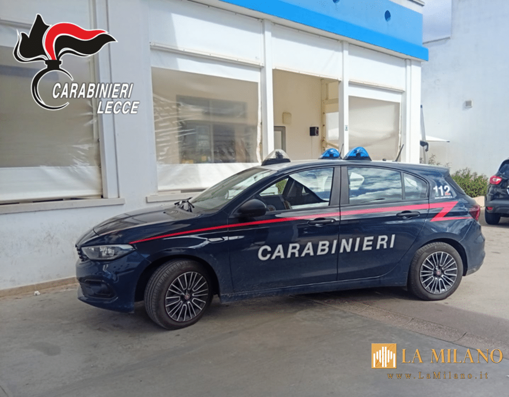 Lecce, furti nella notte: arrestato dai Carabinieri un uomo in fuga da una comunità
