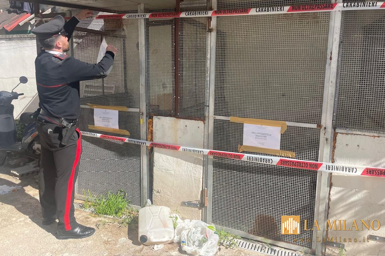 Castel Volturno, cane denutrito trovato in un box abusivo: denunciata la proprietaria 35enne per maltrattamento e abusi edilizi