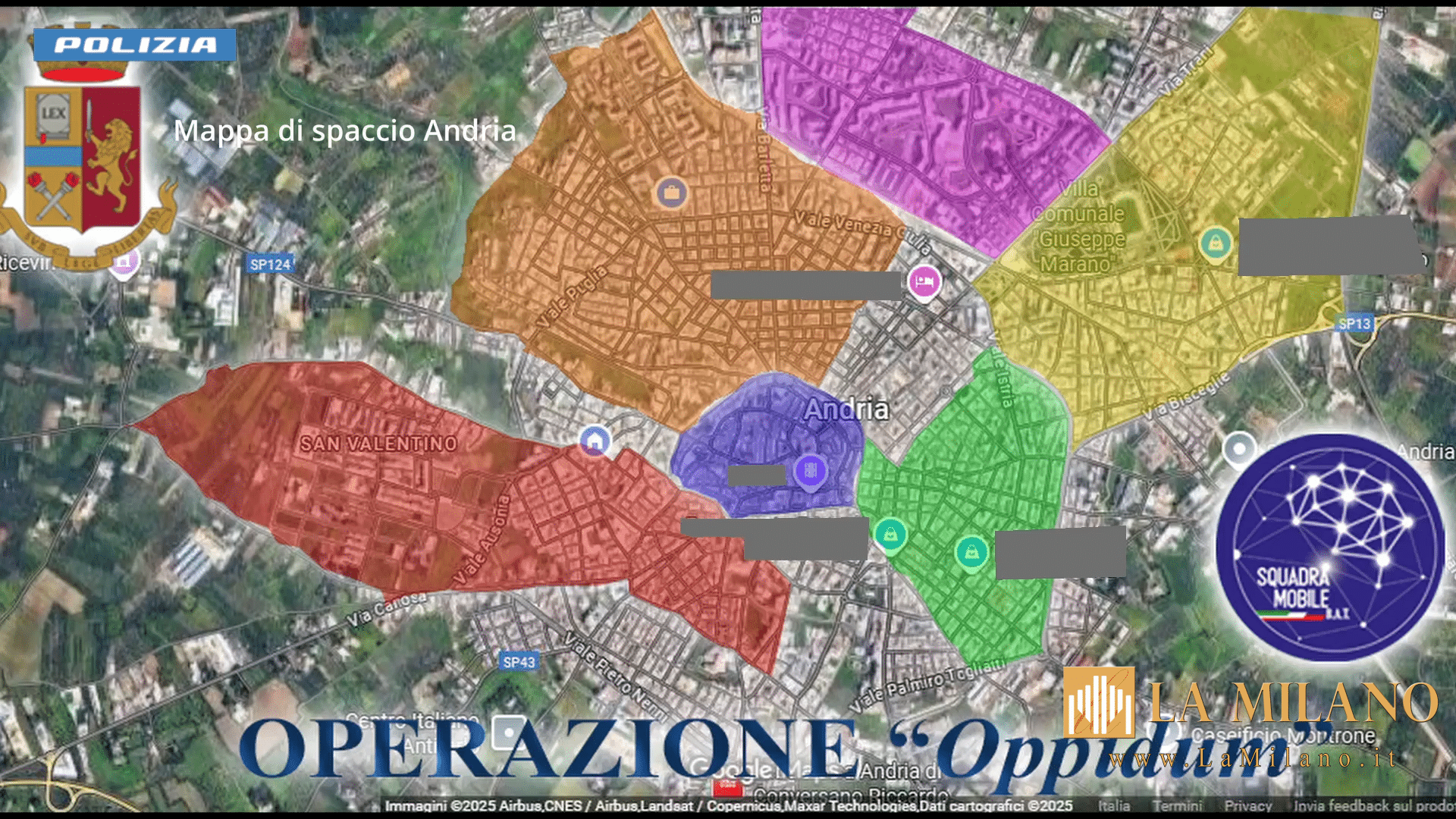 Andria, maxi operazione antidroga: 30 misure cautelari contro 6 gruppi criminali