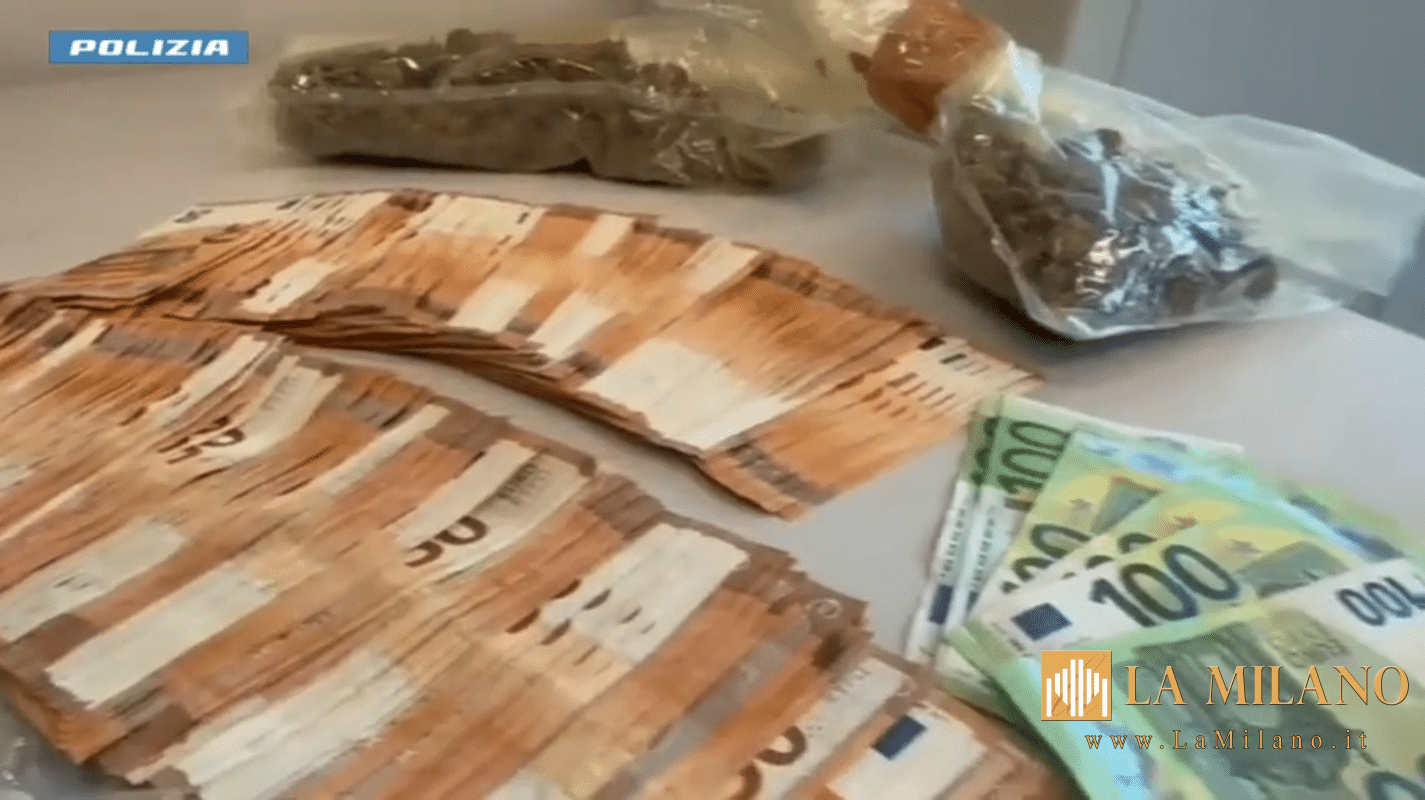 Milano, arrestato 34enne con mezzo chilo di hashish e 400 grammi di marijuana sequestrati anche 20mila euro in contanti