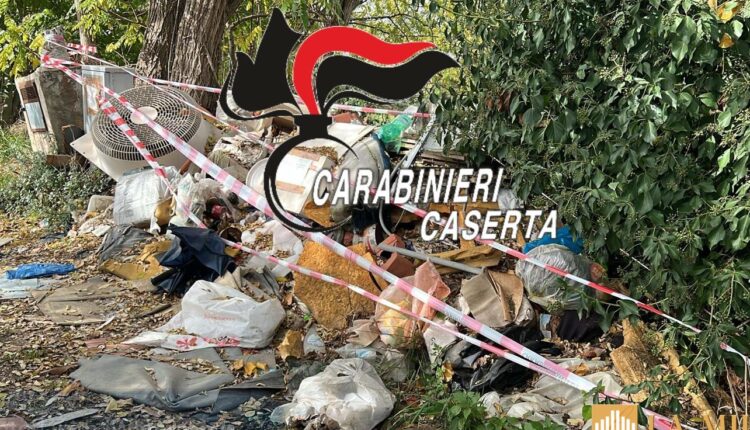Succivo: discarica abusiva con 10 tonnellate di rifiuti sequestrata.