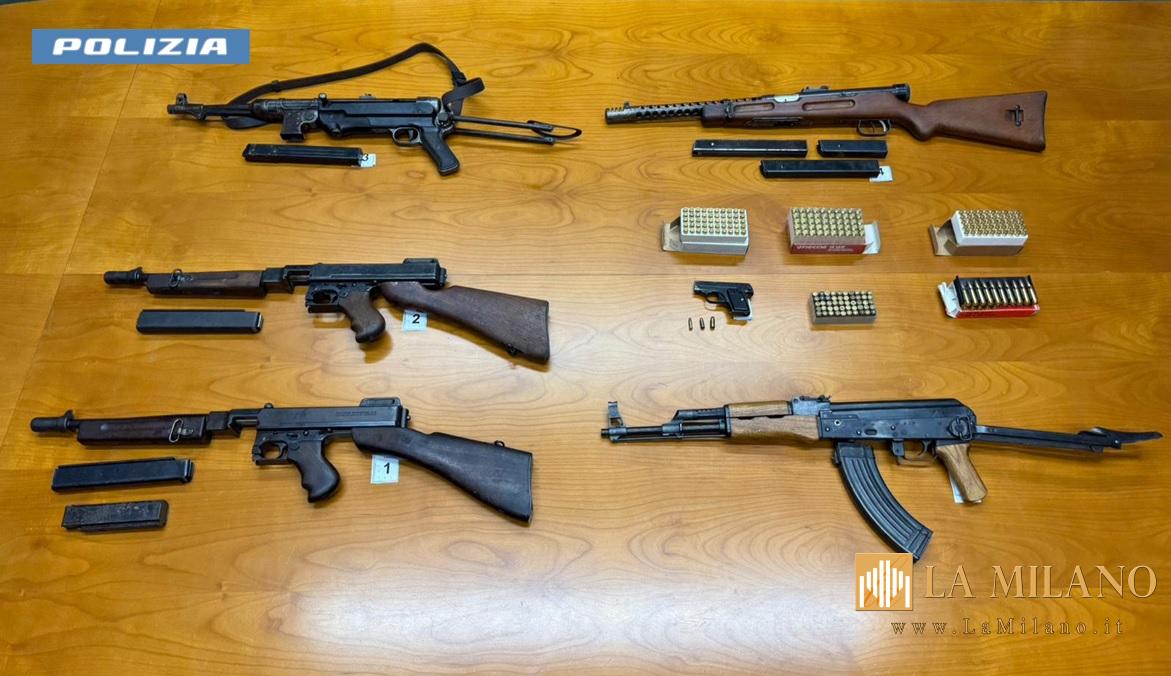 Garbagnate Milanese: arrestati due uomini per traffico e detenzione di armi da guerra