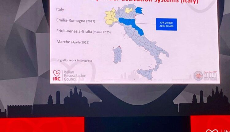 DAE Marche: la Regione è apripista nell’uso dell’app salvavita. Riconoscimento al Congresso IRC di Padova