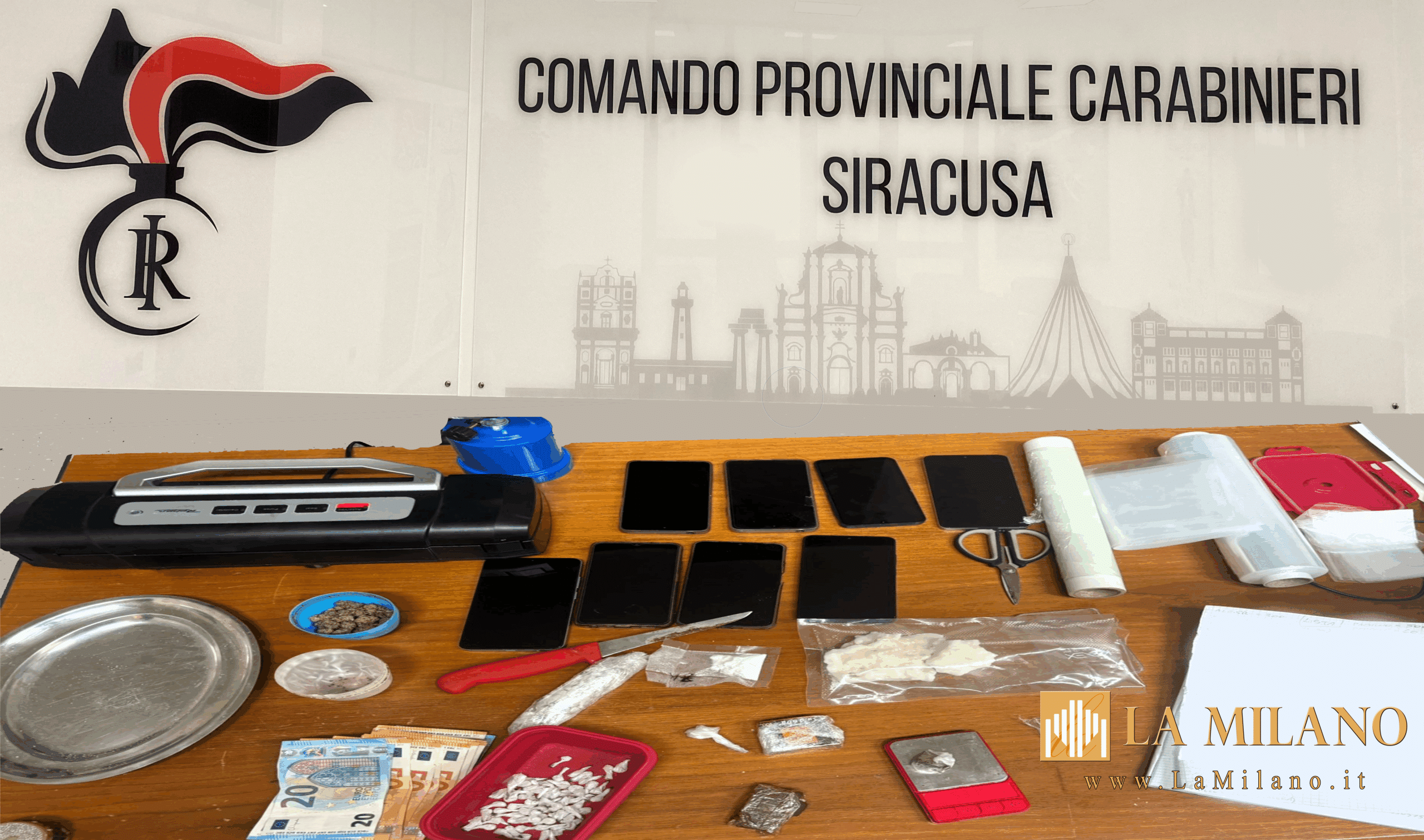 Floridia: smantellata piazza di spaccio in via Marina di Melilli.