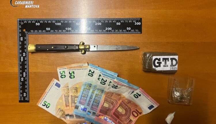 Sermide, due uomini arrestati dai Carabinieri per resistenza e detenzione di droga ai fini di spaccio